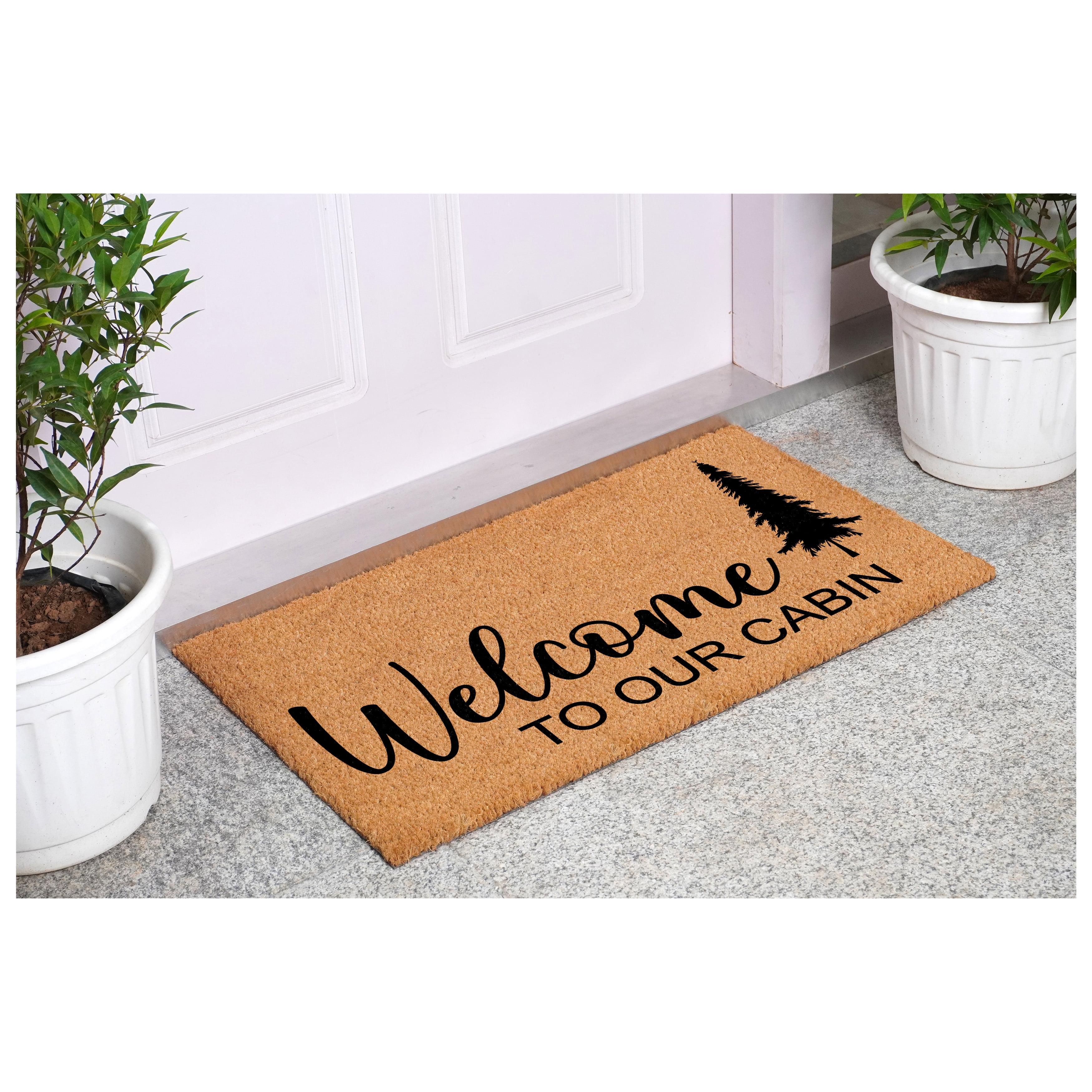 Welcome to our cabin Doormat, 17" x 29"