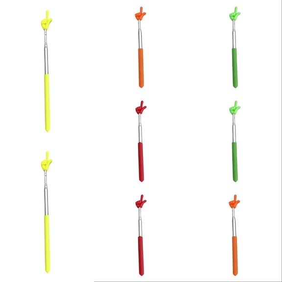 2-12PC Teacher Pointer Stick for Classroom Extendable Telescoping Hand Pointer Retractable Finger Pointing Stick Multipurpose Classroom Essentials for Presentation Whiteboard Reading