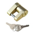 thumbnail image 1 of Miulika Trailer Hitch Coupler Lock Small Metal Replacement Parts Trailer Coupler Yellow, 1 of 9
