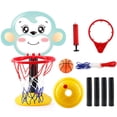 thumbnail image 1 of 1 Ensemble de Jouets Support de Basketball Réglable avec Filets de Base Panier Stable Stimuler le Potentiel Sportif Gonfleur Petit Singe Jouets de Basketball Jouets d'Intérieur, 1 of 10