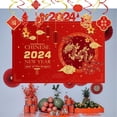 thumbnail image 6 of Chinese New Year Decoration 2024 Year of the Rabbit 2024 Decorations Chinese New Year Backdrop Balloon Hanging Swirl For Chinese Lunar New Year Party Happy New Year Spring Festival Party Supplies, 6 of 6
