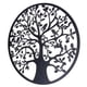 thumbnail image 1 of Arte de silueta de decoración de pared de árbol de la vida de metal para regalo de interior, regalo al aire libre, decoración del hogar de jardín, negro (28x28cm), 1 of 5