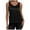 Black, variant on Ladies' Fashionable Casual Solid Color Sleeveless Inner Design Base Shirt Top Vest Suspender Alien Top Shirts for Women Dress Shirt Long Top for Women