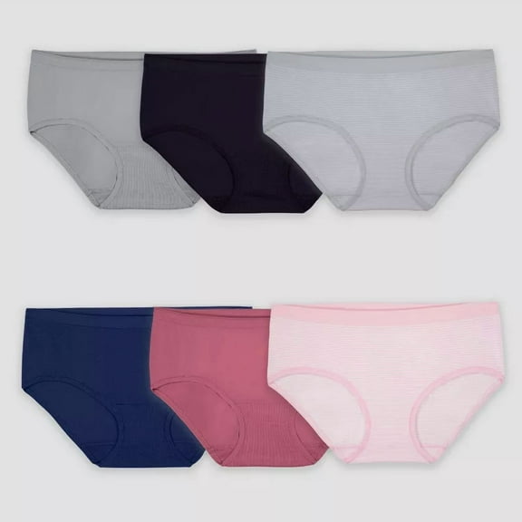 Fruit of the Loom Women's 6pk 360 Stretch Seamless Hipster Underwear - colors may vary