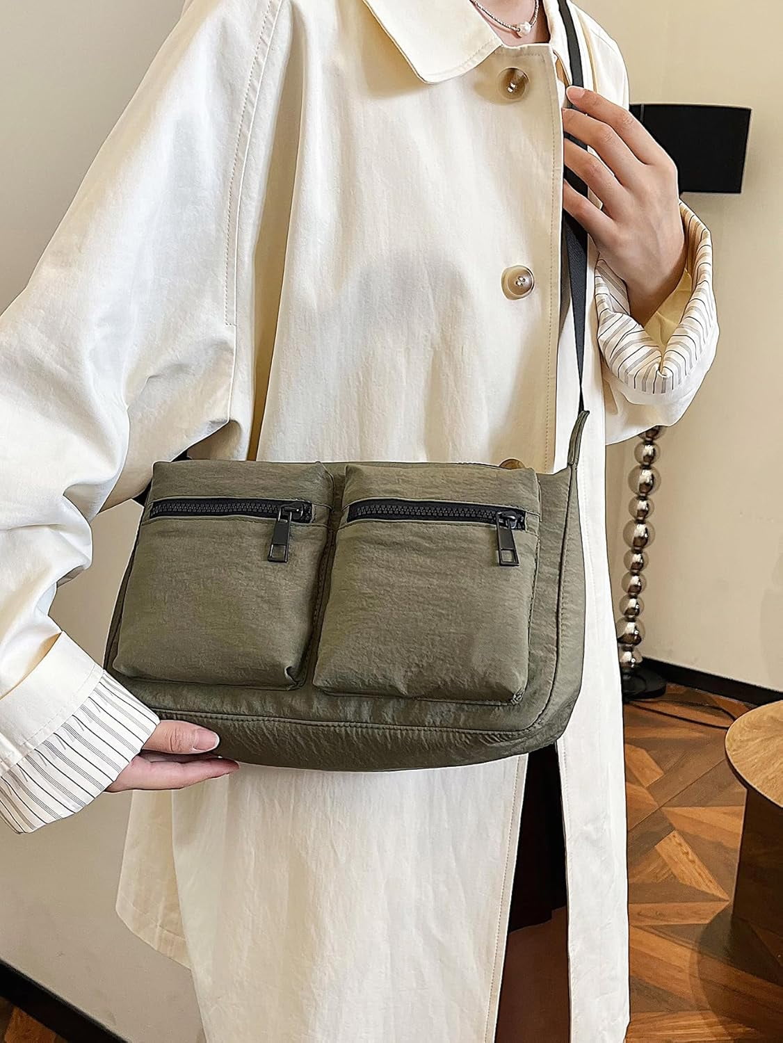 Crossbody Bags for Women Casual Cross Body Purse with Multiple Pockets For Work Travel Workout