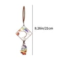 thumbnail image 3 of COM1950s 1 Pcs Tree of Life Car Mirror Hanging Accessories,7 Chakra Crystals and Healing Stones Seven-Colored Stone Car Ornaments Good Luck Wall Decor,8.26In, 3 of 9