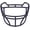 NAVY, variant on Schutt Vengeance V-EGOP-II Facemask (Scarlet, Carbon Steel)