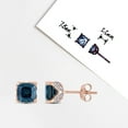 thumbnail image 3 of Everly Women's Topaz 10k Rose Gold Earrings, 3 of 7