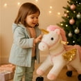 thumbnail image 3 of Juguete Montable A Pedal Mecedora para Niños de Figuras de Animales Blanco Unicornio Gaon, 3 of 7