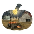 thumbnail image 5 of Spooky Harvest Moon By Billy Jacobs Print on Wood Picket Fence Wall Art - Brown, 5 of 5