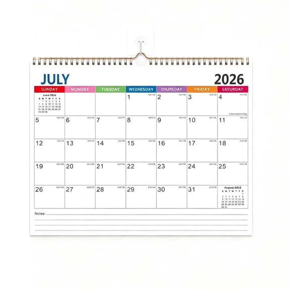 Calendar 2026-2027 Wall Calendar 2026-2027, July 2026 - December 2027, 15" x 11.5", 18 Monthly Wall Calendars A