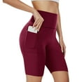thumbnail image 3 of Comfortable Shorts for Women, Active Shorts for Women,Yoga Shorts for Active - Comfortable High Waist Workout Shorts with Pockets for Daily Exercise and Home Leisure, 3 of 3