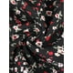 thumbnail image 5 of Vestido Floral con Mangas Abullonadas y Cuello Corazón para Mujer, con Volantes en el Dobladillo, Negro-Rojo Floral, 5 of 6