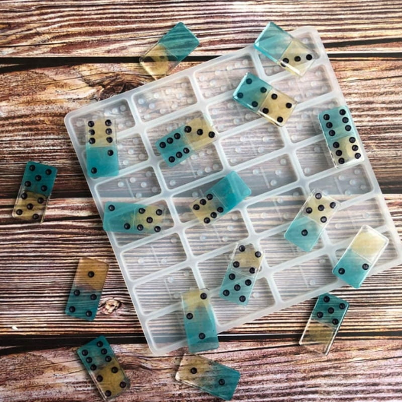 2x Silicone Dominoes Board Game DIY Making Mold Resin Epoxy Casting Mould Craft