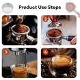 thumbnail image 6 of 51mm Stainless Steel Coffee Filter Basket 1/2 Cup Espresso Machine Dripper Portafilter Coffee Maker Strainer Coffee Puck Screen, 6 of 8