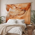 thumbnail image 3 of Marble Burnt Orange Small Tapestry for Bedroom Wall Hanging Tapestry,Modern Abstract Ink Painting Luxury Ceiling Backdrop Tapestries Poster Blanket Wall Decor for Teens Room Living Room 23" x 28", 3 of 8
