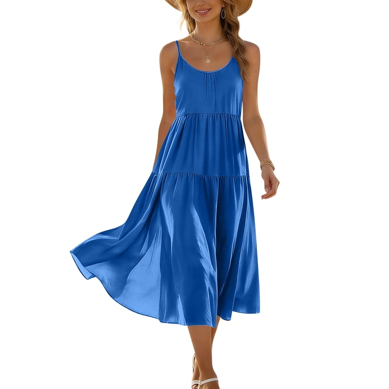 royal blue sun dress Sun's Out Maxi Dress