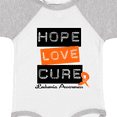 thumbnail image 4 of Inktastic Leukemia Hope Love Cure Boys or Girls Baby Bodysuit, 4 of 5