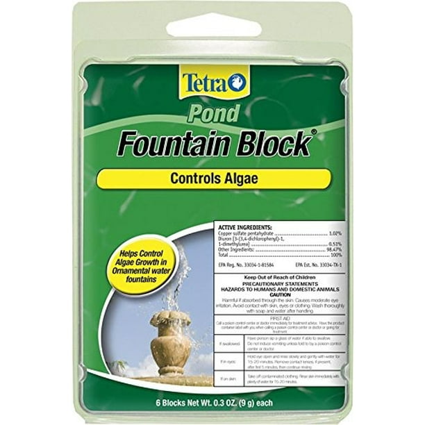 TetraPond AntiAlgae Blocks for Fountains, 6Count