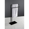 thumbnail image 2 of Kingston Brass SCC8325 Modern Edenscape Pedestal Dual Towel Rack - Oil Rubbed Bronze, 2 of 5