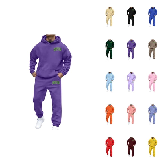 Men's and Women's Letter Print Long Sleeve Hoodie & Joggers Set, Casual Oversized Autumn Winter Fashion Sports Tracksuit Outfit