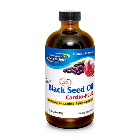 Black Seed Oil Cardio-PLUS - 8 fl. oz (240 ml) by North American Herb and Spice