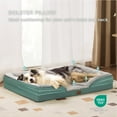 thumbnail image 4 of Orthopedic Dog Bed for Medium Dogs - Waterproof Dog Sofa Beds Medium, Supportive Foam Pet Couch Bed with Removable Washable Cover, Waterproof Lining and Nonskid Bottom, Grey, 28"x23"x6.5", 4 of 5