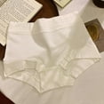 thumbnail image 2 of Panties for Women,High Waist Panties Full Coverage Briefs with Soft Stretch Fabric for All Day Comfortable Wear,Womens Underwear,White,L, 2 of 4