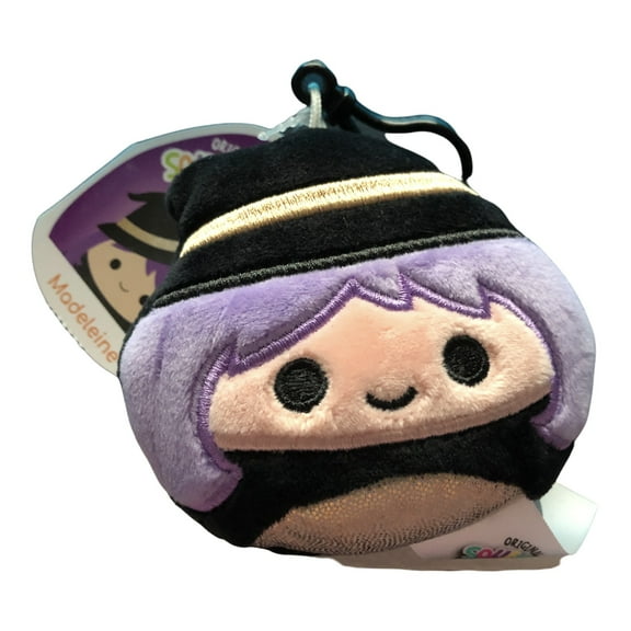 Squishmallows Official Kellytoy Plush 3.5" Madeline Witch Halloween Book Bag Clip