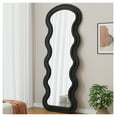 thumbnail image 6 of Flannel Full Length Floor Mirror with Stand for Bedroom living room Hanging or Against The Wall black, 6 of 8