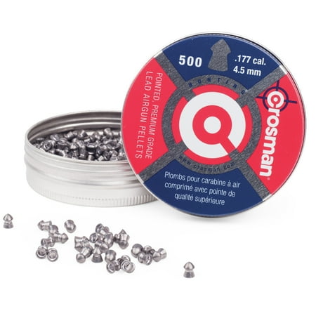 Crosman .177 Caliber Pointed Pellets 500 ct, (Best 177 Pellets For Target Shooting)