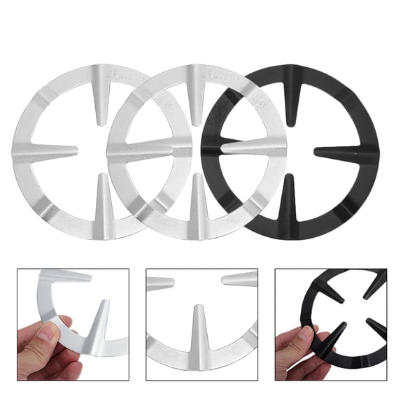 PAMINGONO 3Pcs Burner Rings for Kitchen with Heat Resistant Feature 5.11X5.11X0.20in