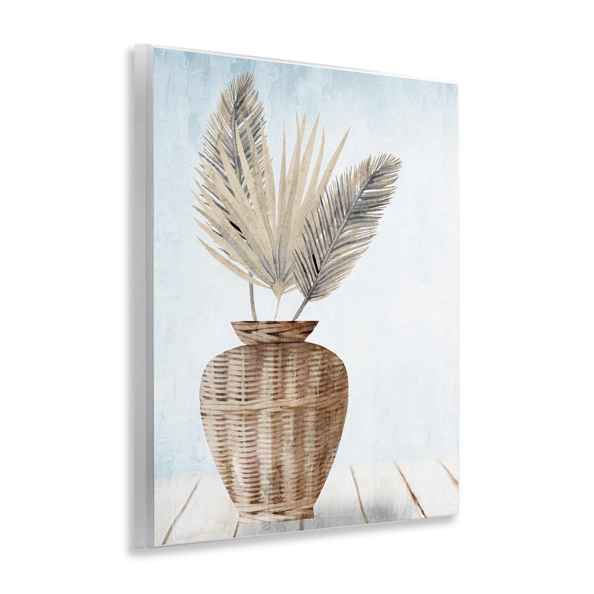 Stupell Industries Fan Plant Leaves Plants & Flowers Painting Unframed Art Print Wall Art, 11 x 14