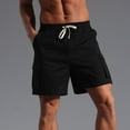 thumbnail image 1 of pstuiky Pantalones cortos para hombre, Pantalones cortos casuales de moda para hombre, de color liso, con bolsillo y cintura elástica. Pantalones cortos para correr para hombre, 1 of 7