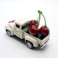 thumbnail image 4 of Cherry Decoration,Fruit Metal Truck Decor,Sweet Fruit Metal Truck with Mini 3 Cherries Ornaments,Rustic Farmhouse Vintage Pickup Car Decor for Tabletop Centerpiece Home Kitchen, 4 of 7