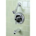 thumbnail image 2 of Kingston Brass KB2631DL Concord Pressure Balance Tub and Shower Faucet, Polished Chrome, 2 of 3