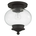 thumbnail image 7 of Livex Lighting - Harbor - Three Light Semi-Flush Mount  Antique Brass Finish, 7 of 7
