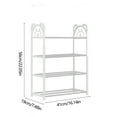 thumbnail image 4 of Up to 65% Off Shoe Rack Shoe Rack Storage Organizer With 4 Tiers Metal Shelves For Bedroom Closet Entry Dorm Room, 4 of 7
