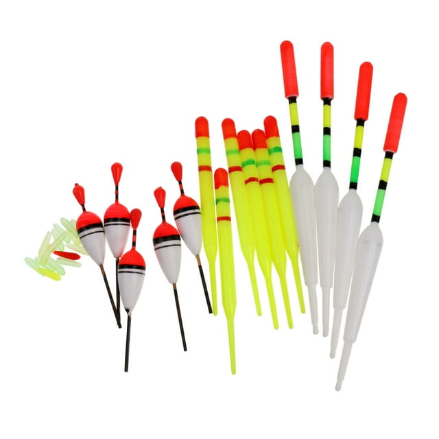Herramienta de Aparejos de Indicador de Tubo de Flotadores de Plástico 15 Piezas SM SunniMix Flotador de la pesca