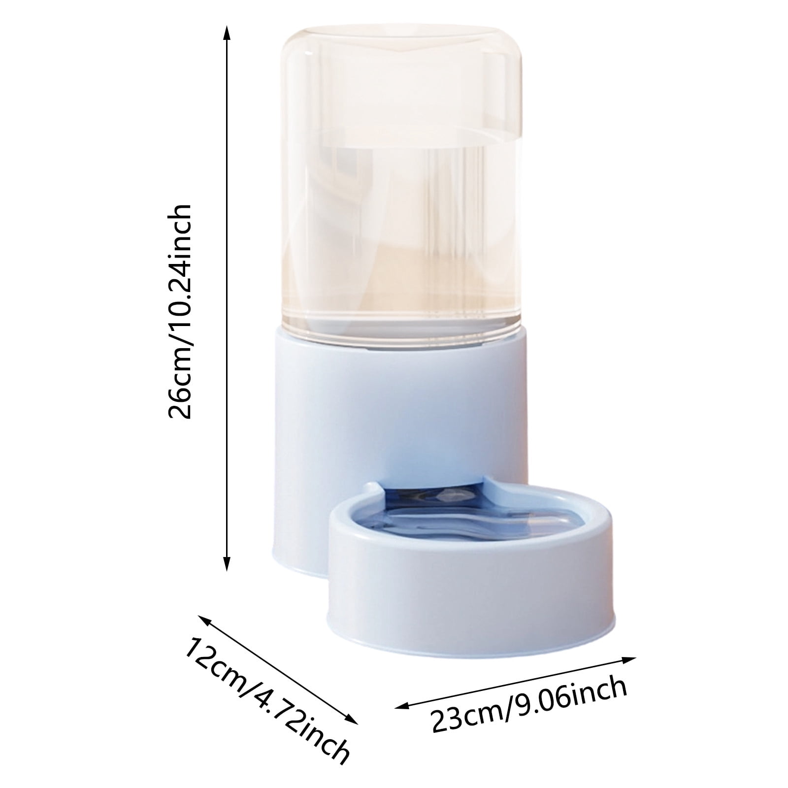 2-in-1 Automatic Cat Feeder & Water Dispenser - Gravity-Powered No-Battery Design, Food-Grade , 1300ml Capacity for Cats & Small Puppies, Prevents Food Spoilage & Water Overflow