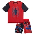 thumbnail image 3 of Marvel Spiderman Boys’ Rash Guard Set – Spider-Man Kids’ UPF 50+ Swim Shirt and Trunks for Boys (3T-12), 3 of 7