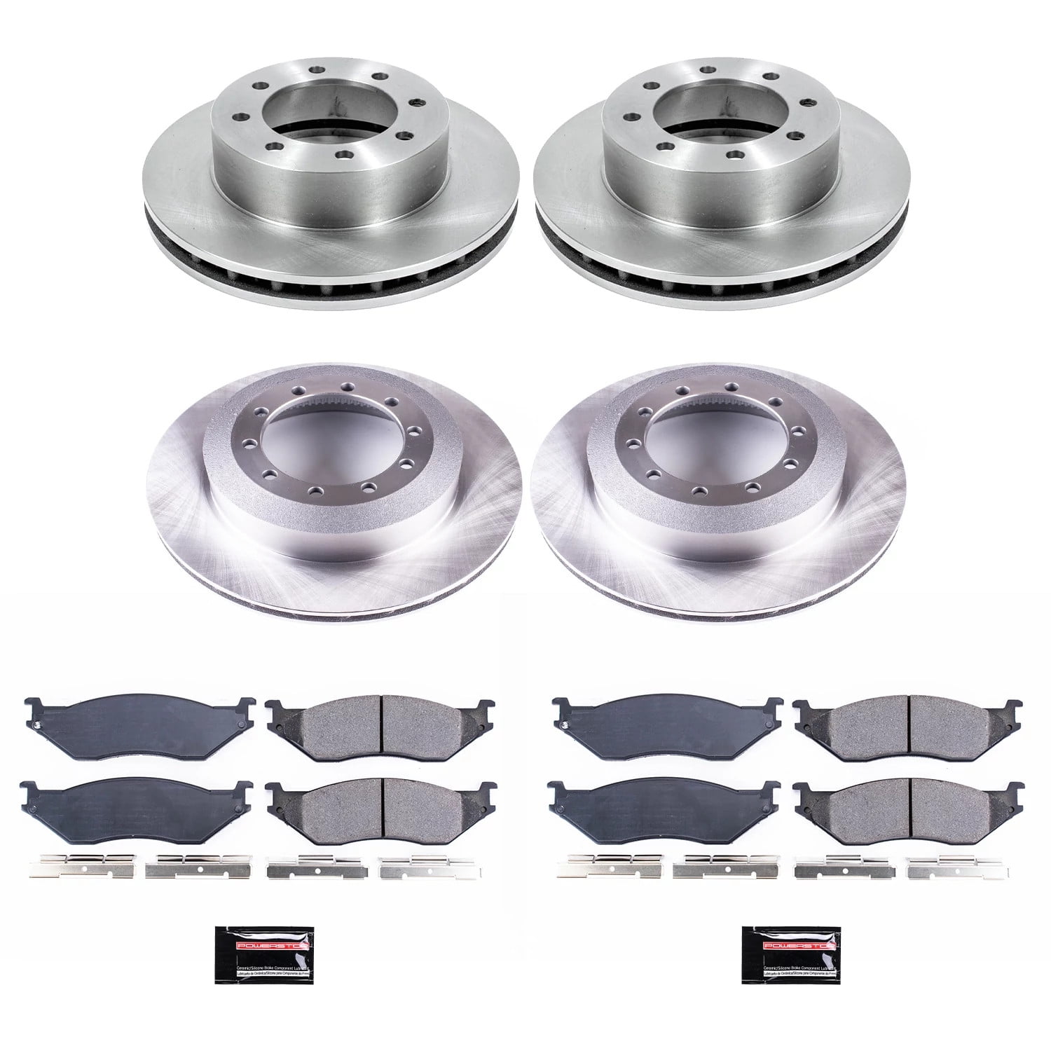 PowerStop Front and Rear Stock Replacement Brake Pad and Rotor Kit Fits: FORD Select Models KOE6408