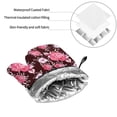 thumbnail image 6 of Sikiie Rose Flowers Oven Mitts and Pot Holders, Silicone Oven Gloves, Heat Resistant Oven Mitts 4Pcs Set, 6 of 6