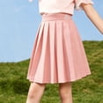 thumbnail image 7 of WAYUTE Uniform Skirts for Girls Pink Elegant Pleated Skirt with Cute Embroidered Letter Classic A Line School Uniform Casual Daily,8-9 Y, 7 of 7