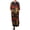 Style4, variant on Men's Soft Robe Cotton Vintage Kaftan Long Lightweight Boho Cool Nightshirt House Coat 3/4 Sleeve Yellow Large