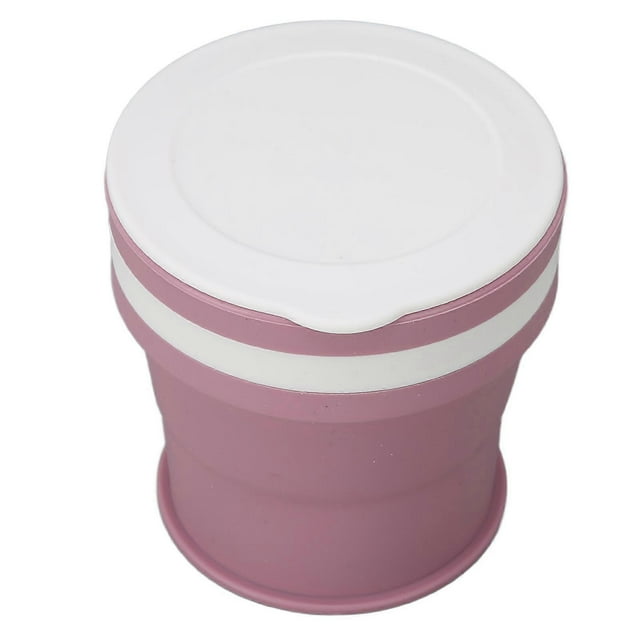 Coffee Cup 350ml Purple Silicone Folding Mini Compact Convenient Flexible Sports Cup for Family Travel