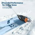 thumbnail image 2 of 12" Cordless Snow Blower, 20V 4.0Ah Lithium Battery, 17FT Throw Distance, Lightweight Electric Snow Shovel for Driveway Deck Stair, 2 of 9