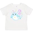 thumbnail image 3 of Inktastic Happy 2nd Birthday with Cute Narwhal Stars and Bubbles Boys or Girls Baby T-Shirt, 3 of 5