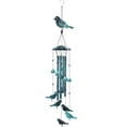 thumbnail image 1 of Campanillas de viento Askhald con 6 pájaros para colgar al aire libre, 1 of 8