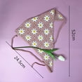 thumbnail image 4 of Banda para el cabello con pañuelo triangular de tulipán europeo y americano, banda para el cabello tejida con correa de punto, turbante elástico, diadema de cereza, 4 of 6